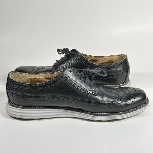 Cole Haan Grand OS Wingtip Oxford Shoes Men’s Size 10.5 M Black C21198 main image 12